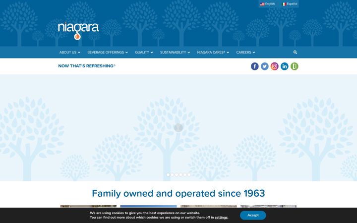 Screenshot of niagarawater.com
