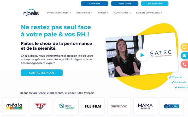 Screenshot of nibelis.com