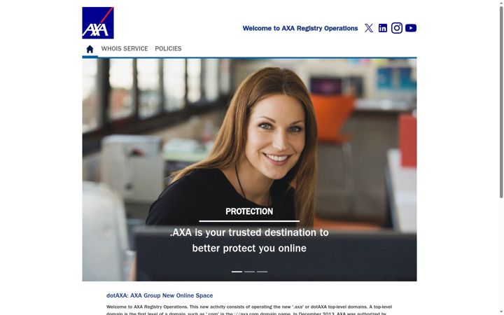 Screenshot of nic.axa