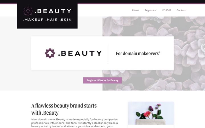 Screenshot of nic.beauty