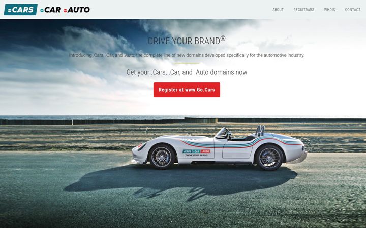 Screenshot of nic.cars