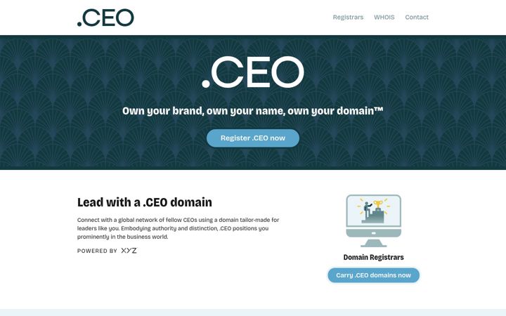 Screenshot of nic.ceo