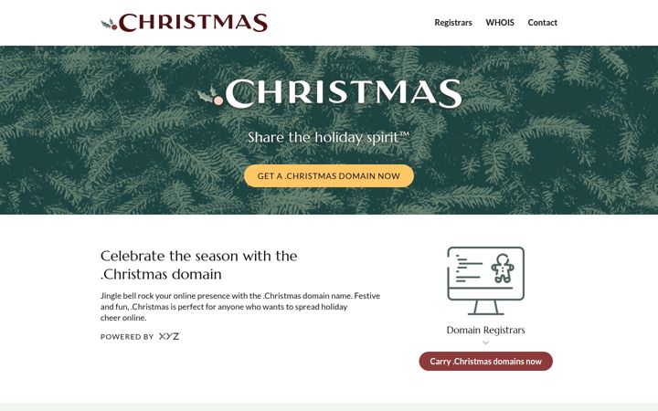 Screenshot of nic.christmas