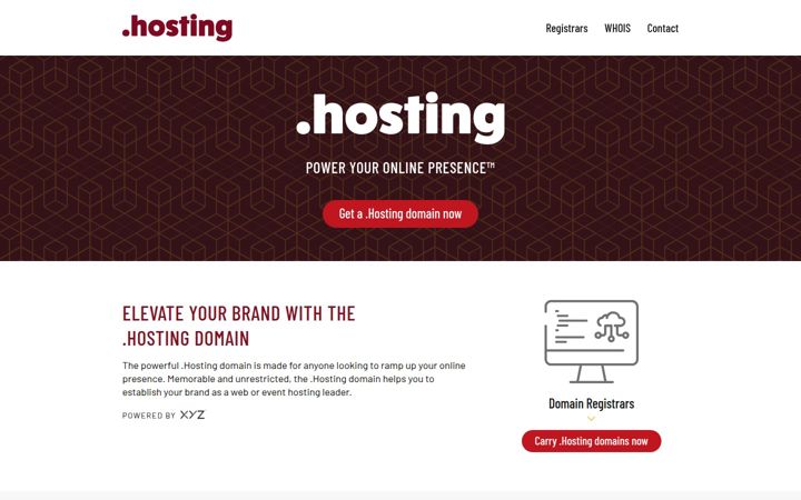 Screenshot of nic.hosting