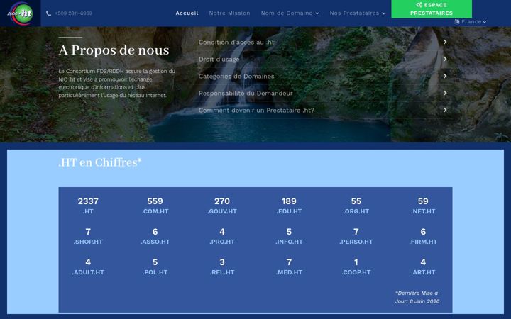 Screenshot of nic.ht