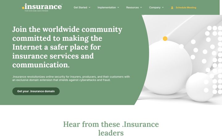Screenshot of nic.insurance