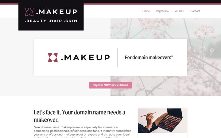 Screenshot of nic.makeup