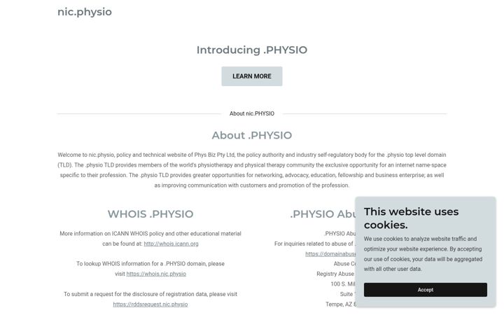 Zrzut ekranu nic.physio
