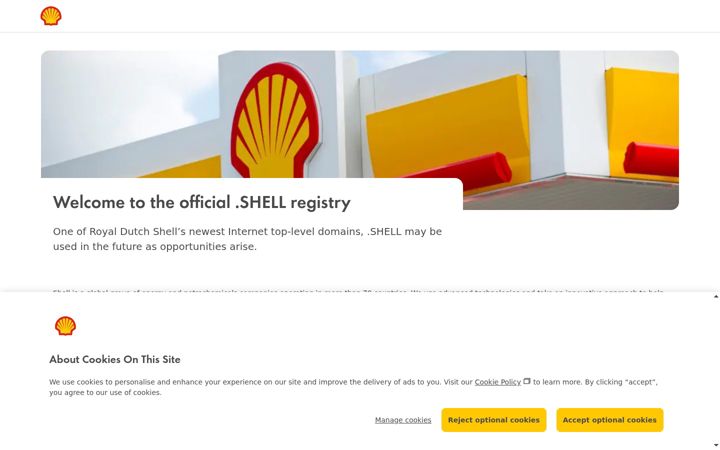 Screenshot of nic.shell