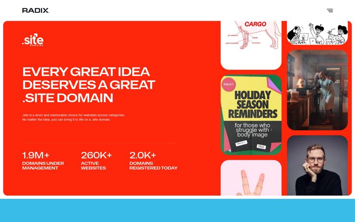 Screenshot of nic.site