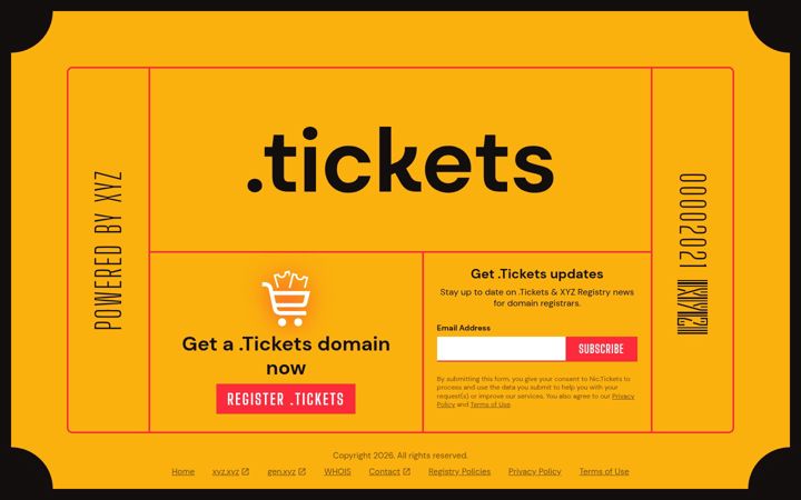Posnetek zaslona nic.tickets