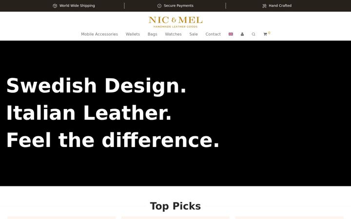 Captura de pantalla de nicandmel.com