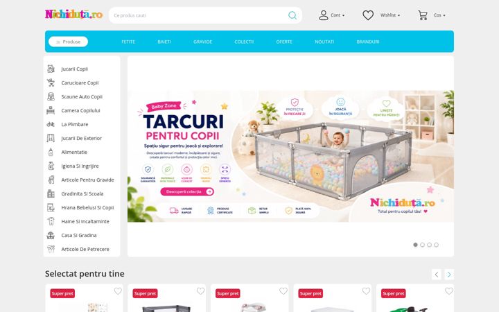 Screenshot of nichiduta.ro