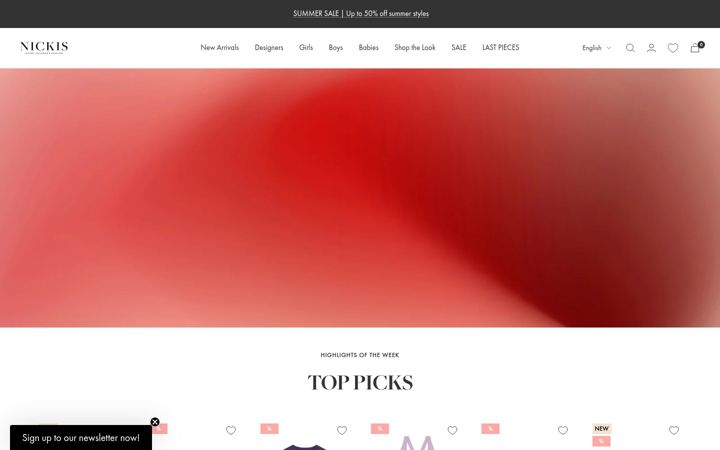Screenshot of nickis.com