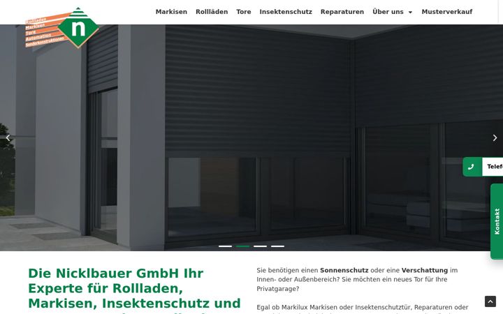 Screenshot of nicklbauer-gmbh.de