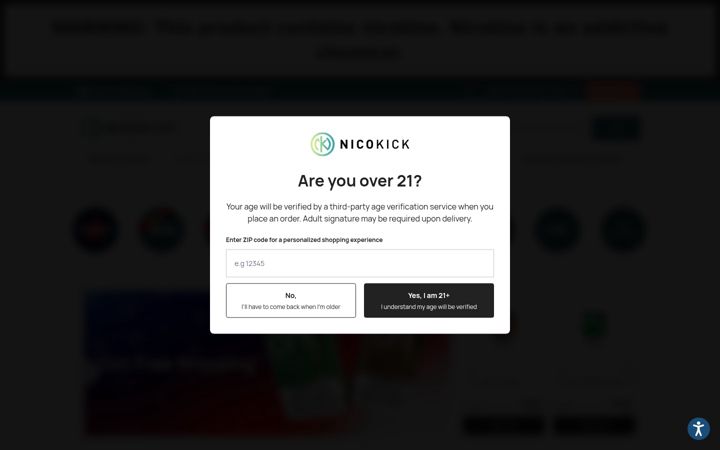 Screenshot of nicokick.com