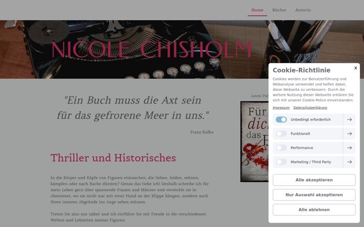 Screenshot of nicole-chisholm.com