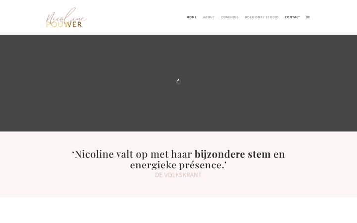 Captura de pantalla de nicolinepouwer.com