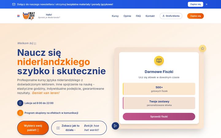 Screenshot of niderlandzki.eu