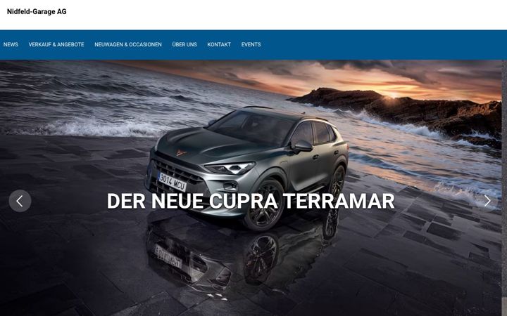 Snímek obrazovky nidfeld.ch