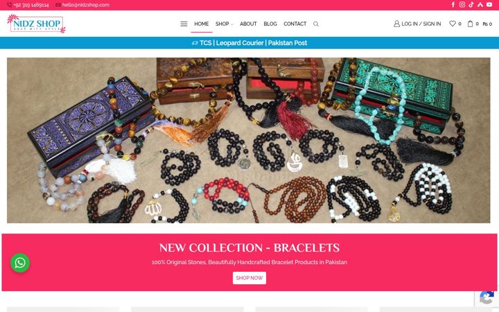 Screenshot of nidzshop.com