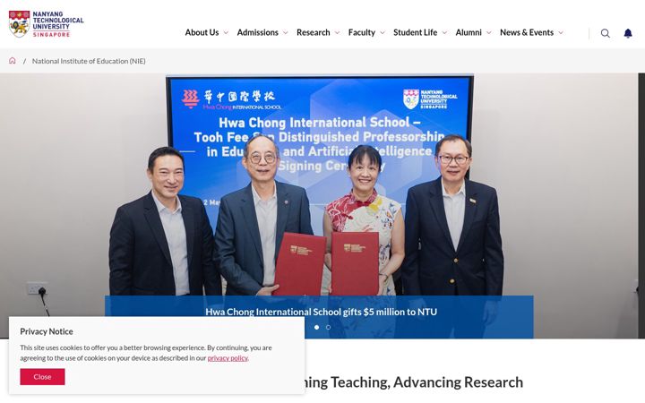 Screenshot of nie.edu.sg