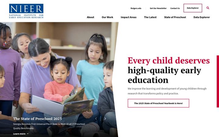 Screenshot of nieer.org