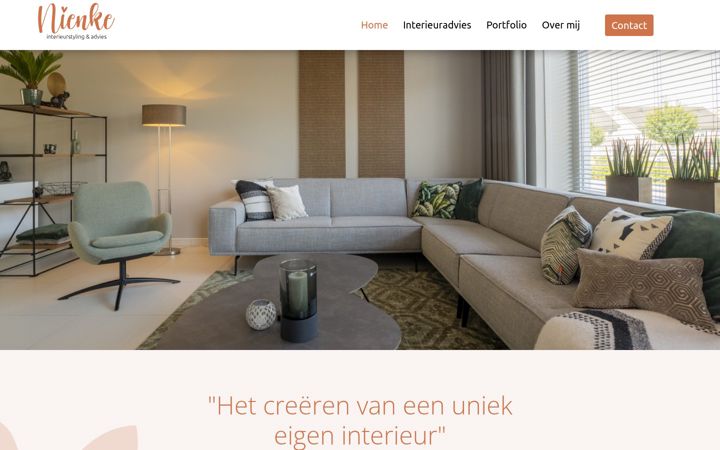 Posnetek zaslona nienkeinterieurstyling.nl