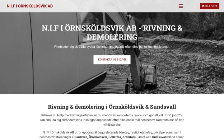 Skärmbild av nifabrivtjanst.se