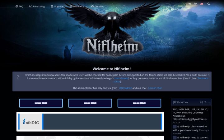 Screenshot of niflheim.world