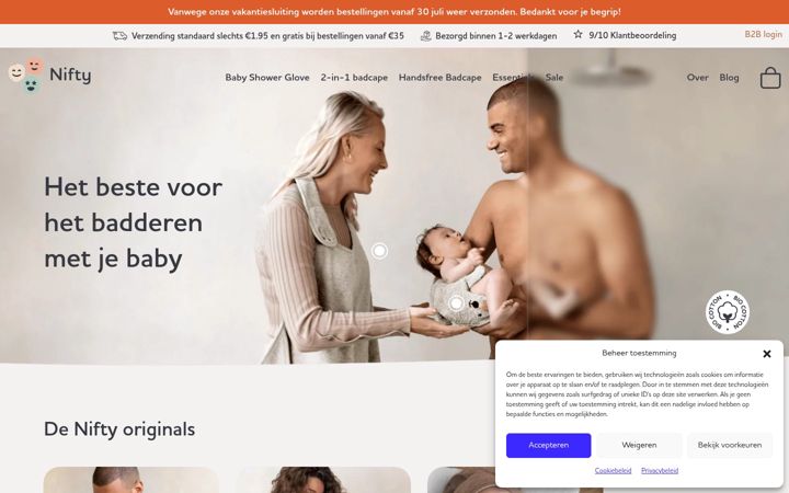 Screenshot di nifty-baby.com