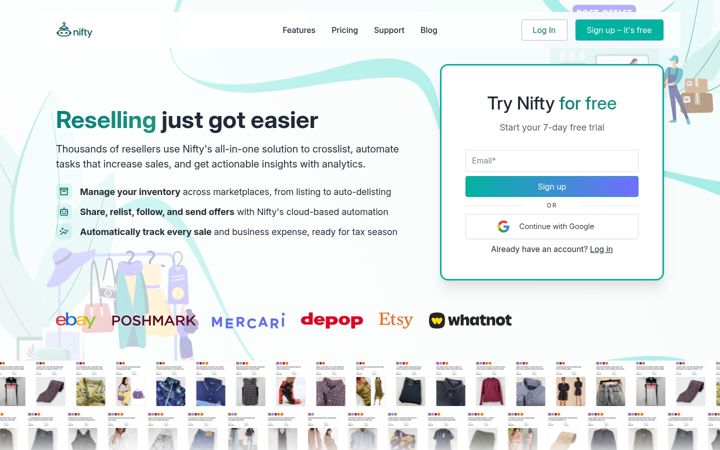 Screenshot of nifty.ai