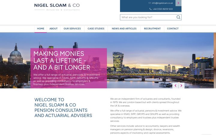 Screenshot of nigelsloam.co.uk