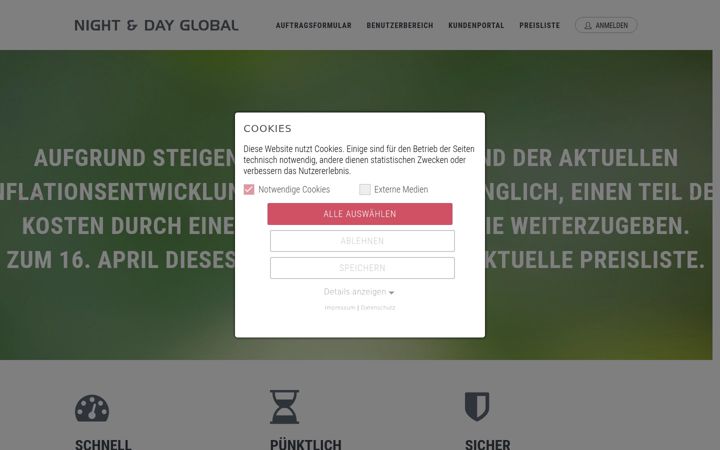 Screenshot von night-day.de