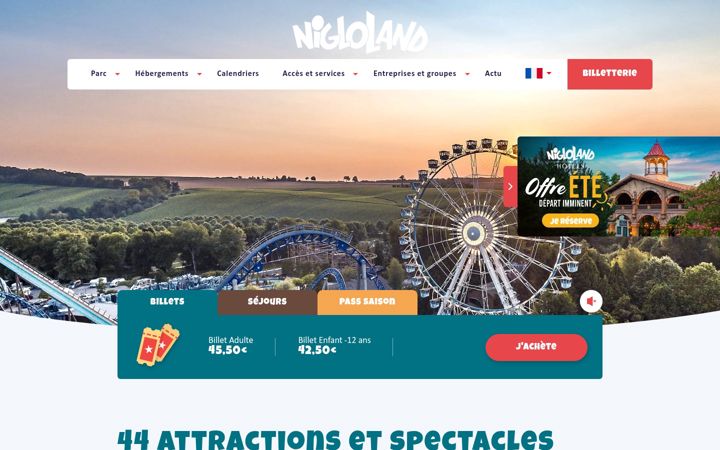 Skærmbillede af nigloland.fr