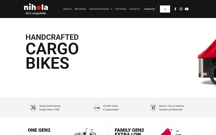 Skærmbillede af nihola.com