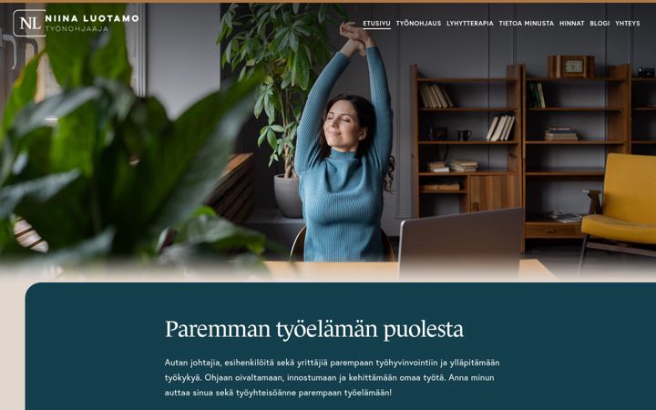 Captura de pantalla de niinaluotamo.fi