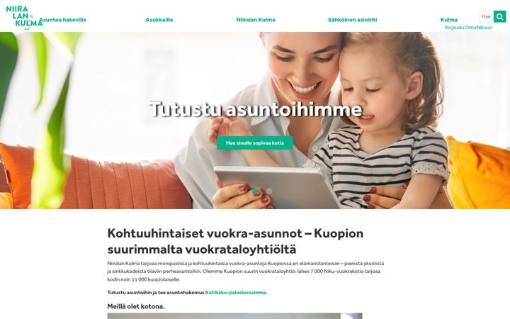 Screenshot ta' niiralankulma.fi