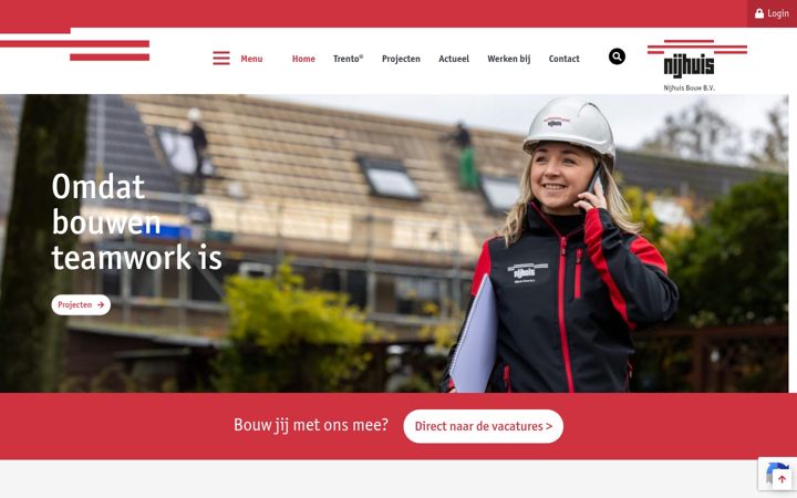 Skærmbillede af nijhuis.nl
