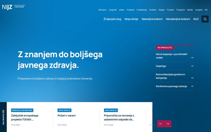 Screenshot of nijz.si