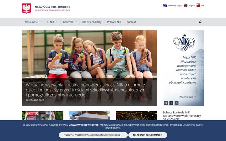 Screenshot of nik.gov.pl