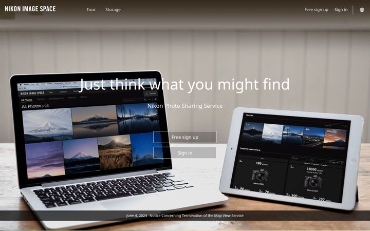 Screenshot of nikonimagespace.com