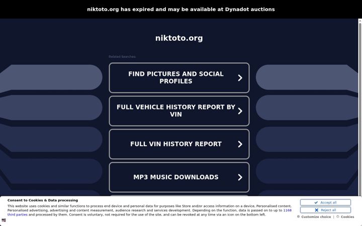 Képernyőkép: niktoto.org