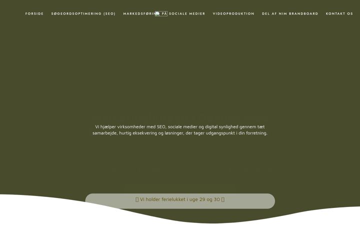 Kuvakaappaus sivustosta nim-marketing.dk