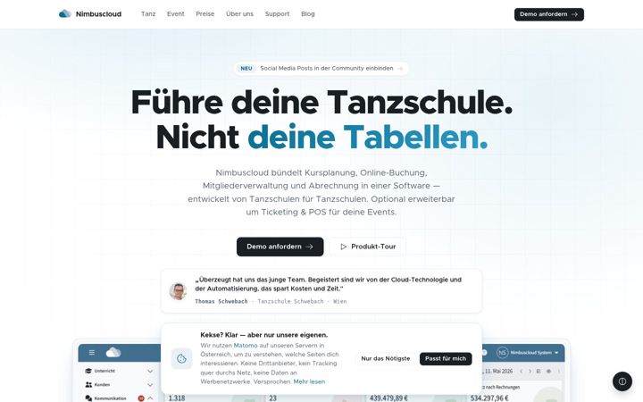 Screenshot of nimbuscloud.at