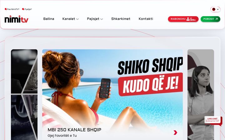 Zrzut ekranu nimitv.com