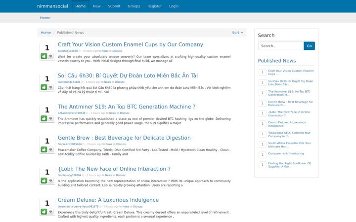 Screenshot of nimmansocial.com