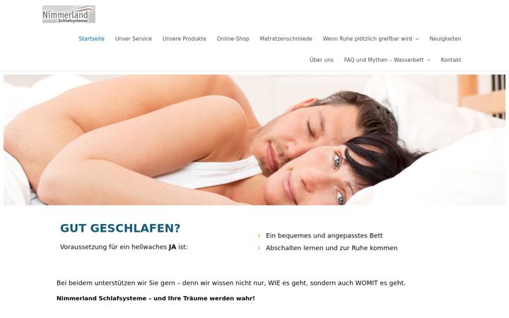 Screenshot of nimmerlandschlafsysteme.de