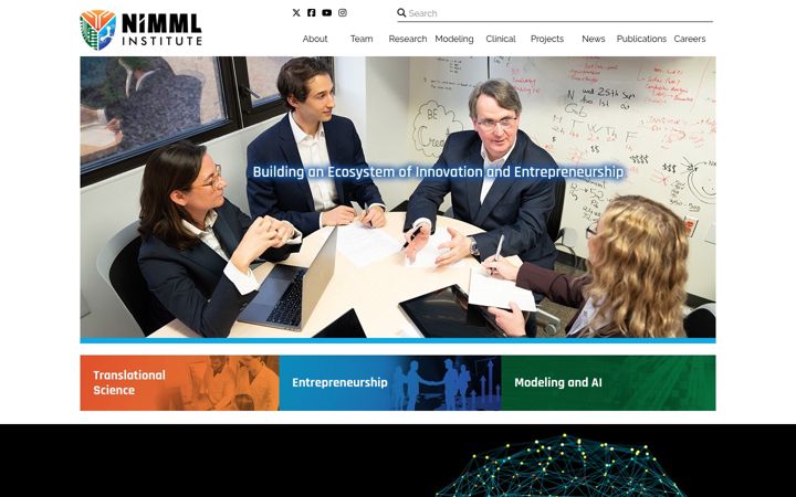 Screenshot of nimml.org