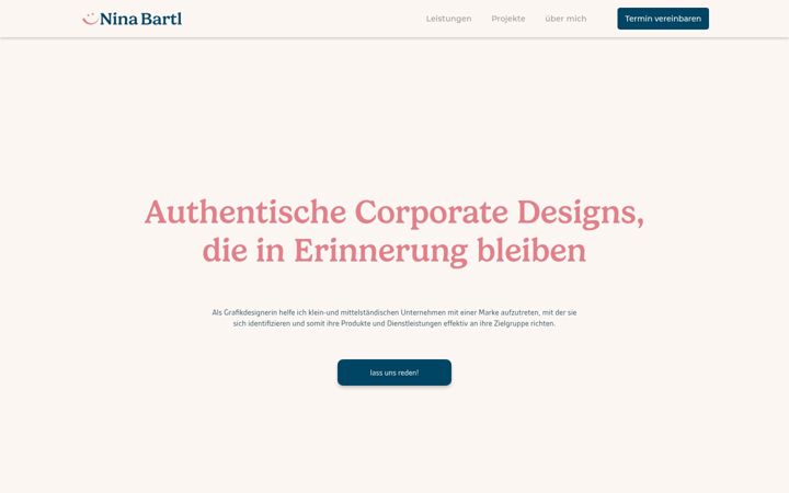 Screenshot of ninabartl.at